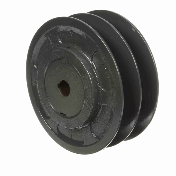 2 Groove Cast Iron Finish Bore Fhp Variable Pitch Sheave, 2VP65X3/4